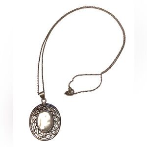 BOMA Mother of Pearl Sterling Silver Necklace 925